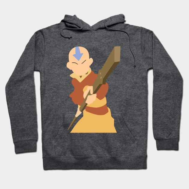 Avatar the Last Airbender Aang Minimalist Hoodie by basitkhan